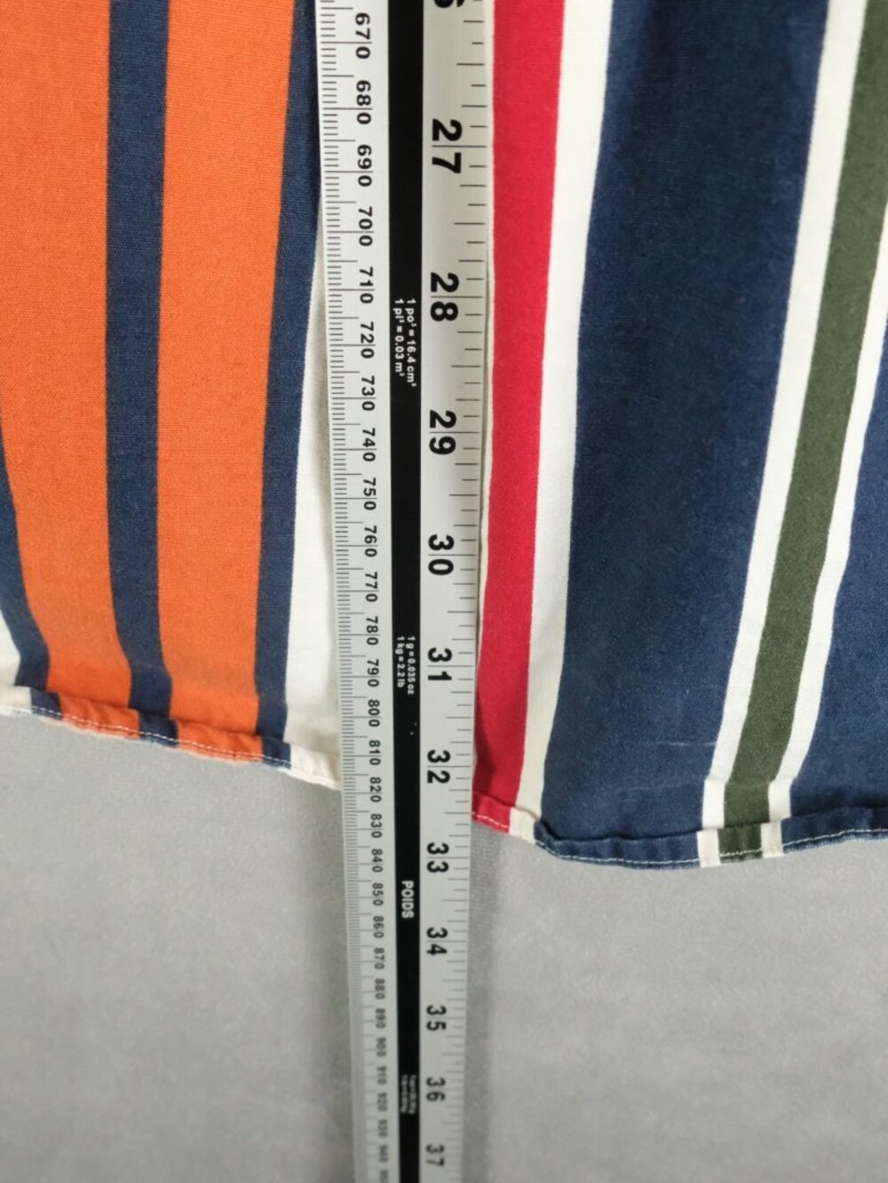Chaps Ralph Lauren Shirt Mens Extra Large Blue White Striped Button Down Vintage - Picture 4 of 8